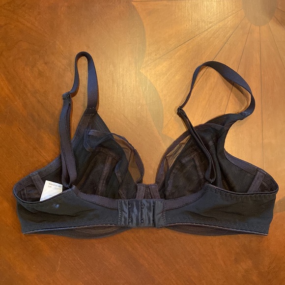Freya Cameo High Apex Plunge Underwire Bra in Black US 30DD - Picture 3 of 4